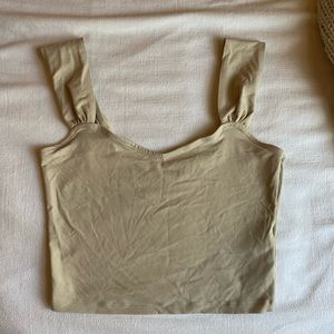 NWOT Abercrombie seamless sweetheart neck cropped tank